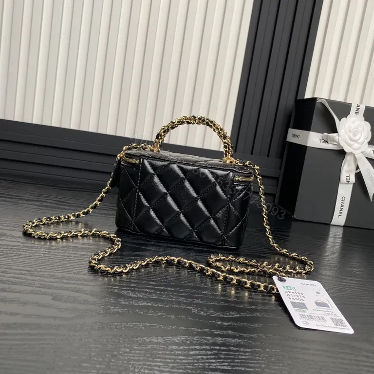View 3 of Chanel-Style Quilted Chain Bag: Compact Luxury Crossbody Bag