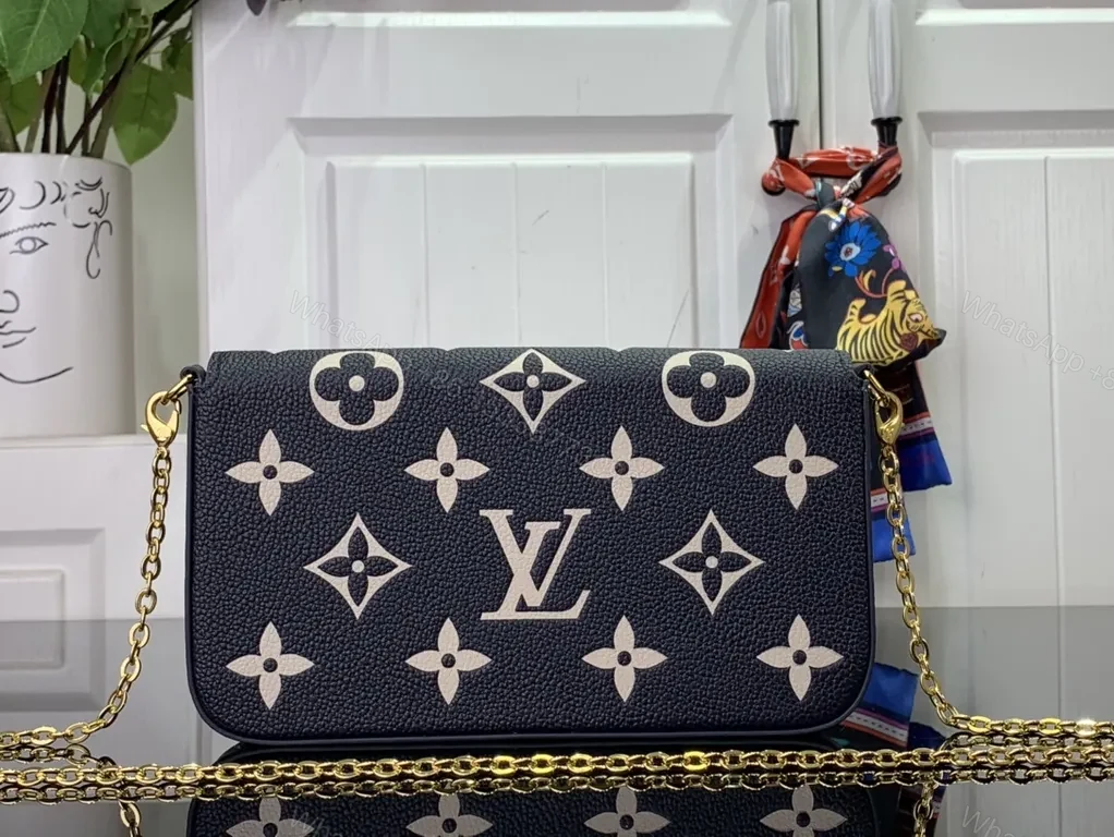 View 4 of Luxe Monogram Crossbody: Timeless LV-Inspired Elegance