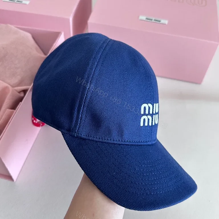 View 3 of Navy Cotton Twill Cap â€” Designer-Inspired, All-Day Comfort