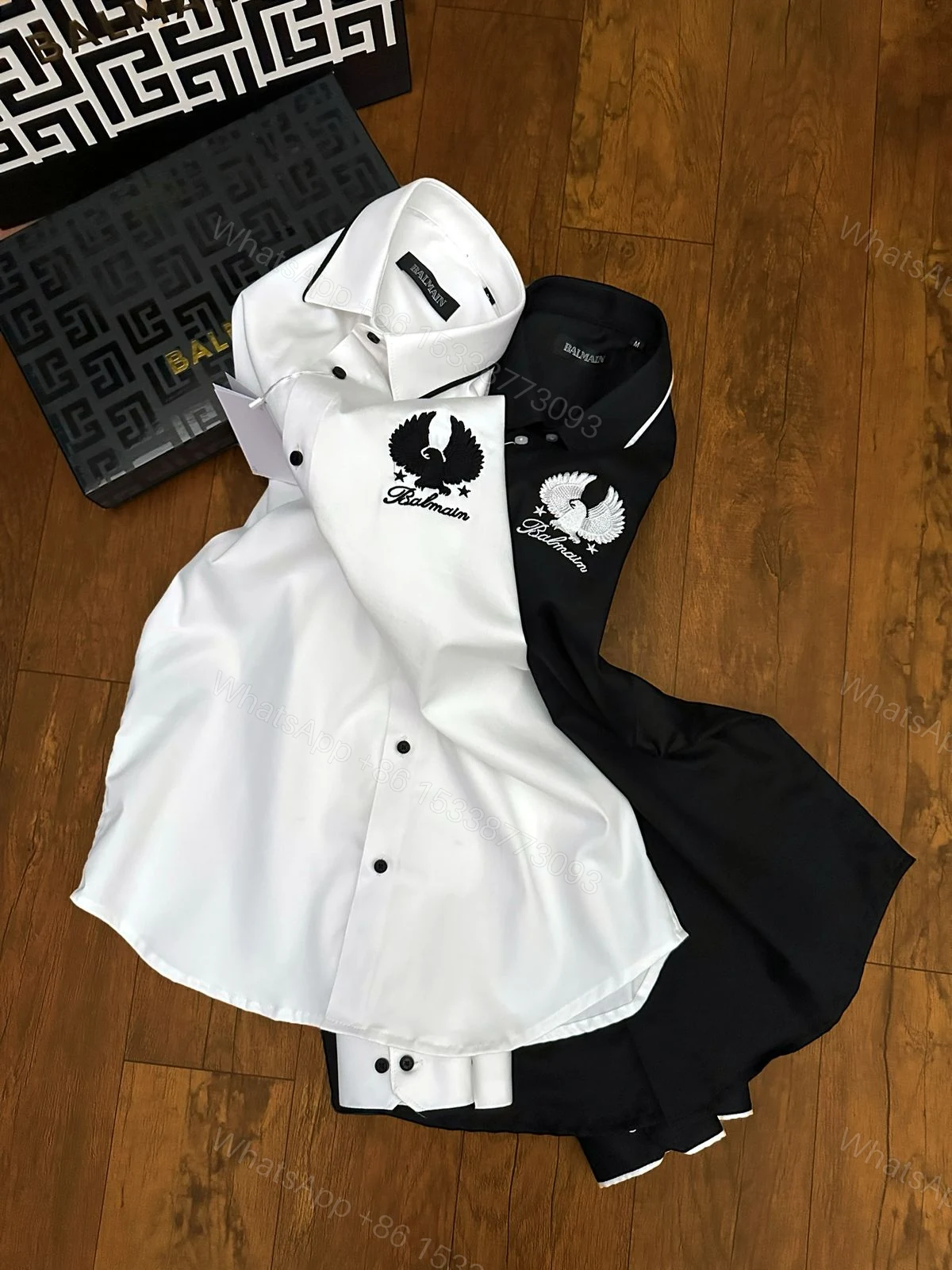 View 3 of FIRST COPY BALMAIN PARIS COTTON PREMIUM SHIRT