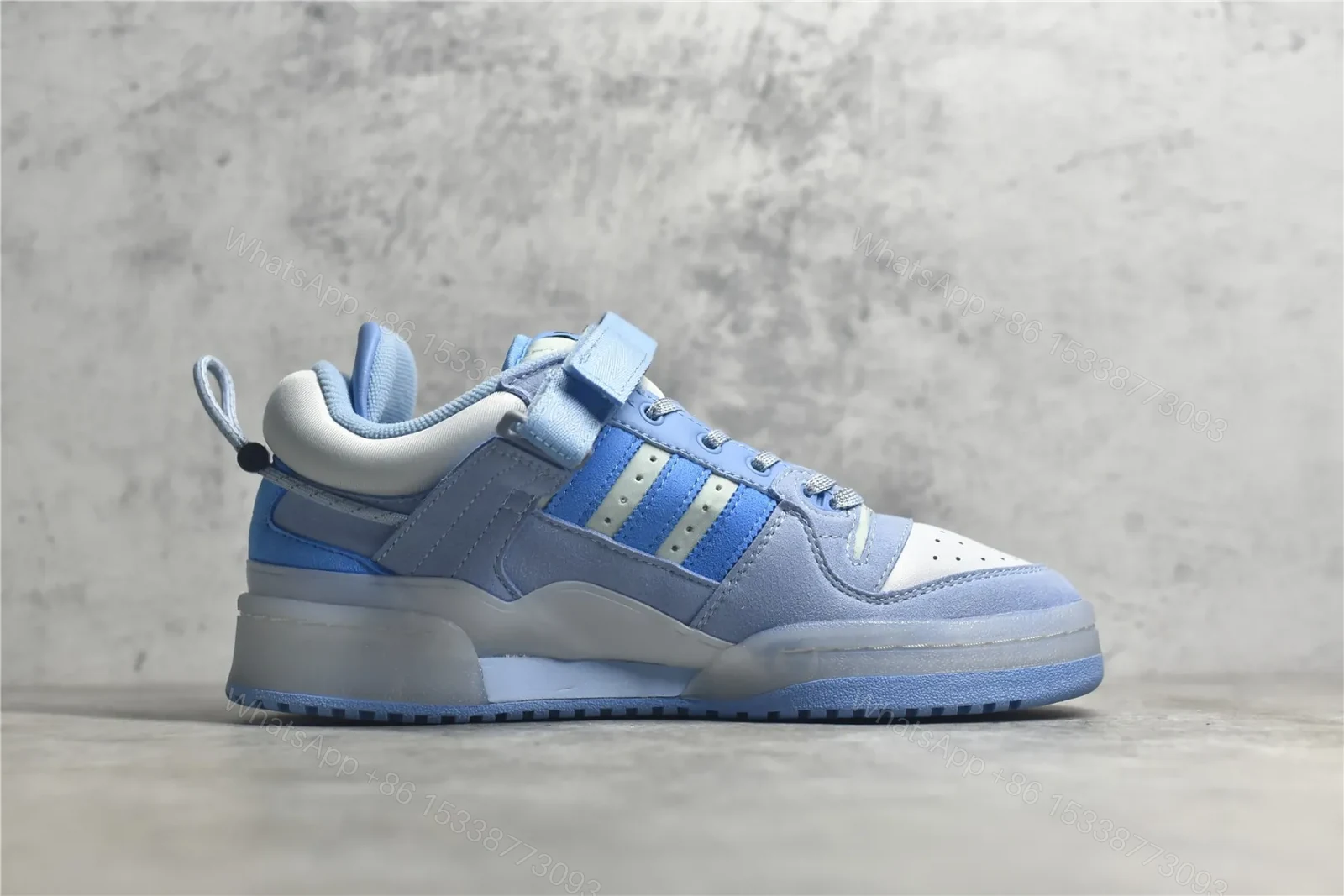 View 3 of Bad Bunny x adidas Forum Low Blue Reps