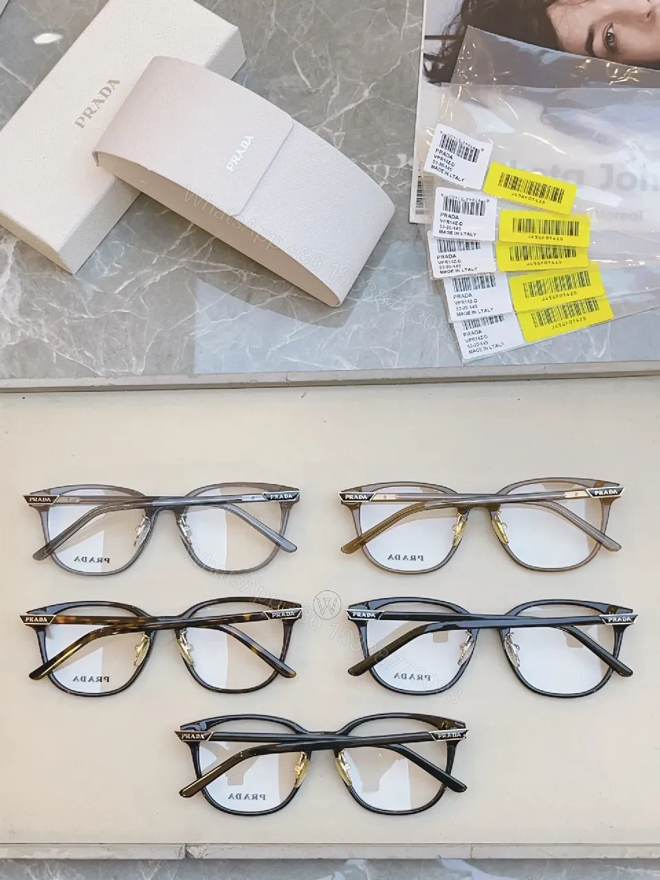 View 2 of Transparent Grey Acetate Eyewear, Modern Luxe Comfort, Glasses