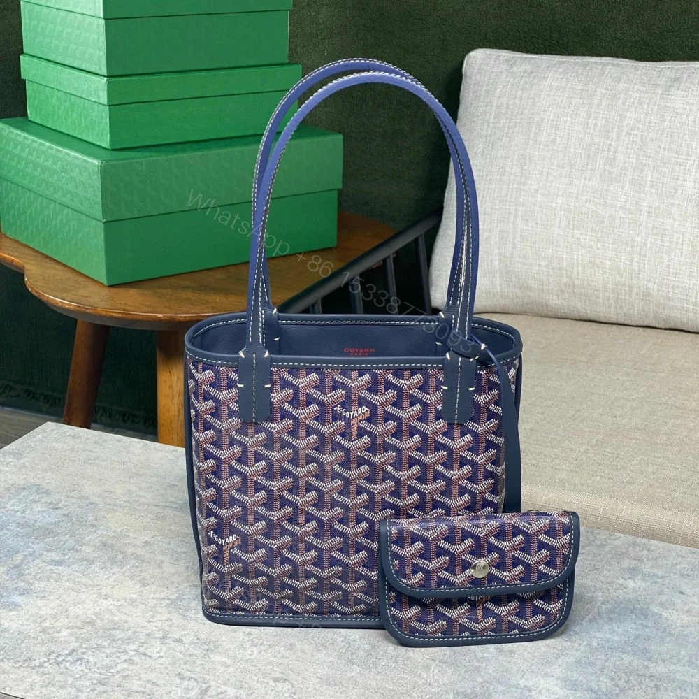高仿Goyard*GY10184雙面兩用MiniTote手袋深藍免檢版 — view 1