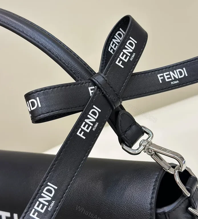 View 4 of Gaguette Bag: Sleek Black Leather Luxury Crossbody Bag