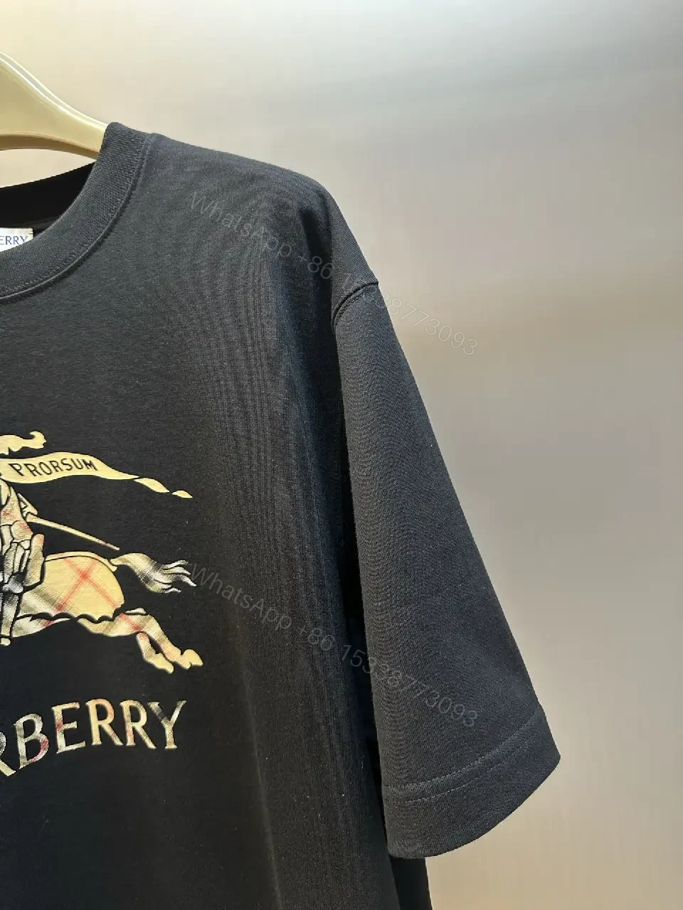 View 10 of Black Heavyweight Cotton Graphic Tee, Relaxed Fit, Bold Crest