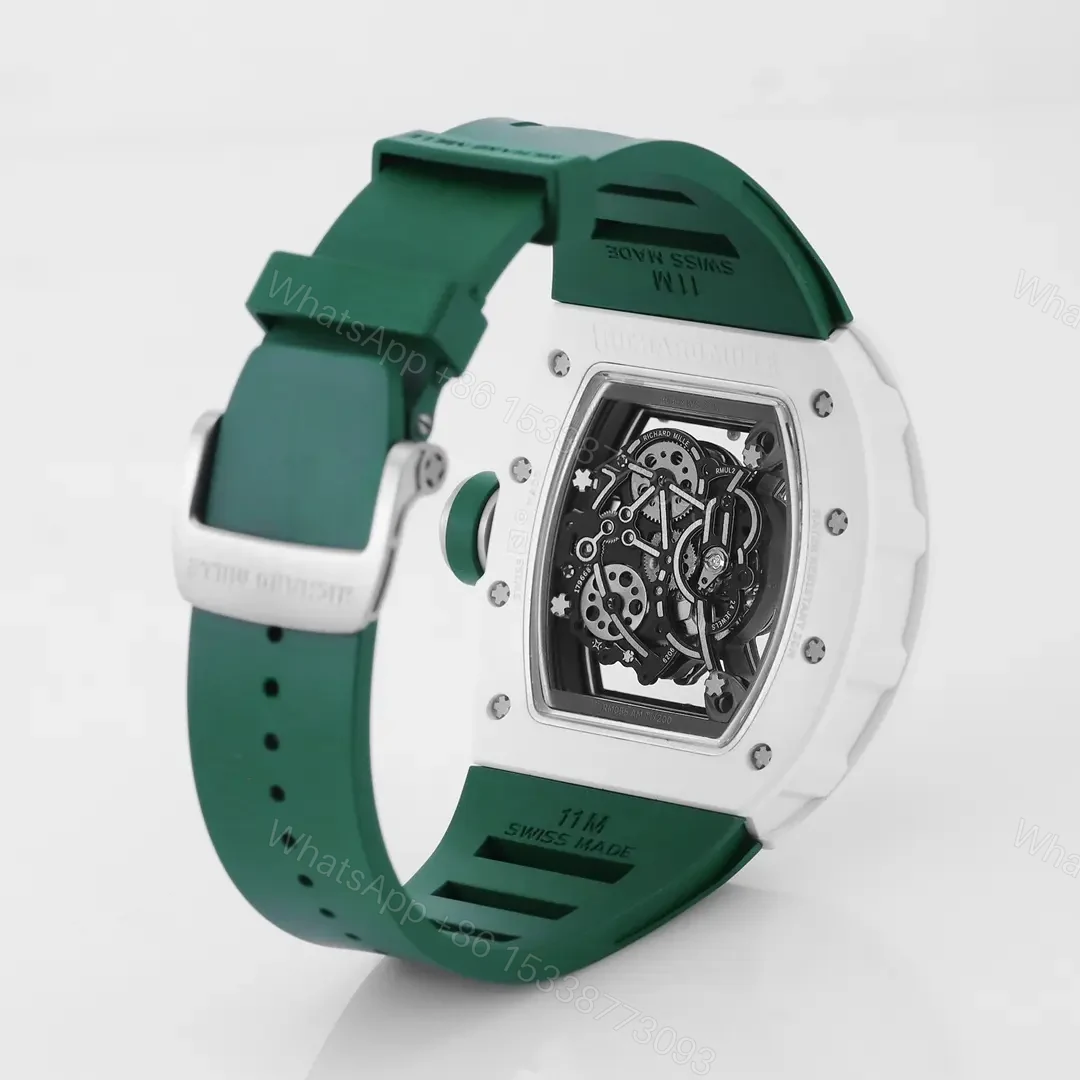 View 7 of KU+ KV-V5 White Ceramic Green Strap Watch