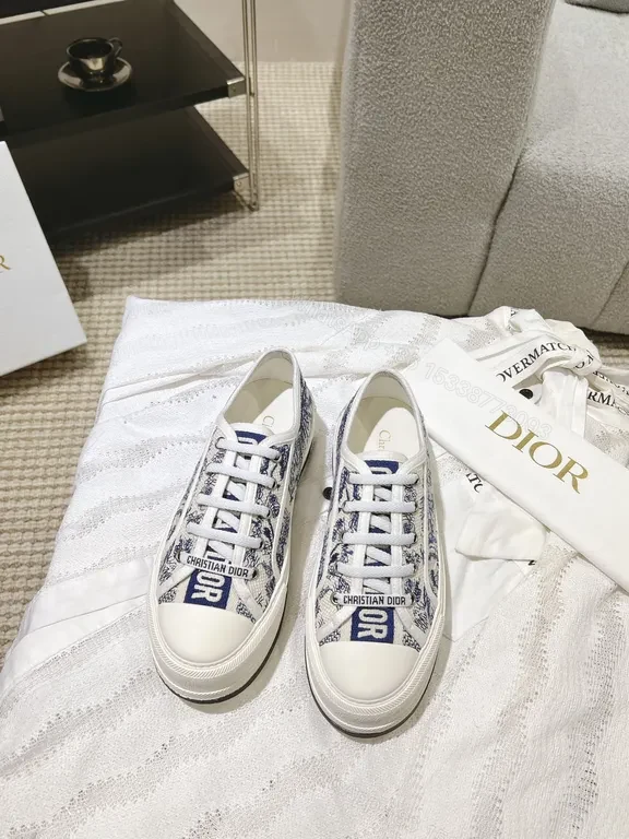 Patterned Texture High-Tops with Dior Branding Sneaker — view 1