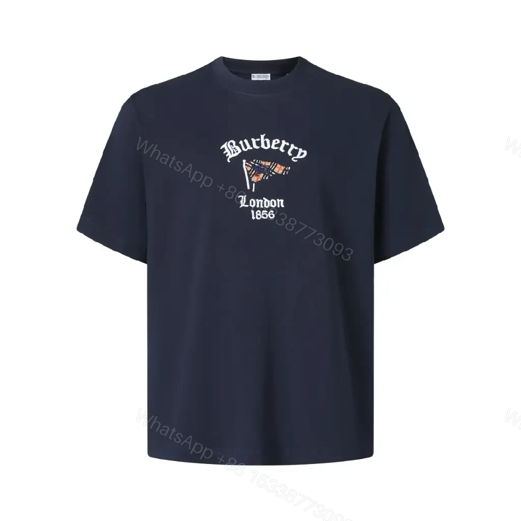 View 8 of Navy Cotton T‐shirt Logo Graphic T-Shirt
