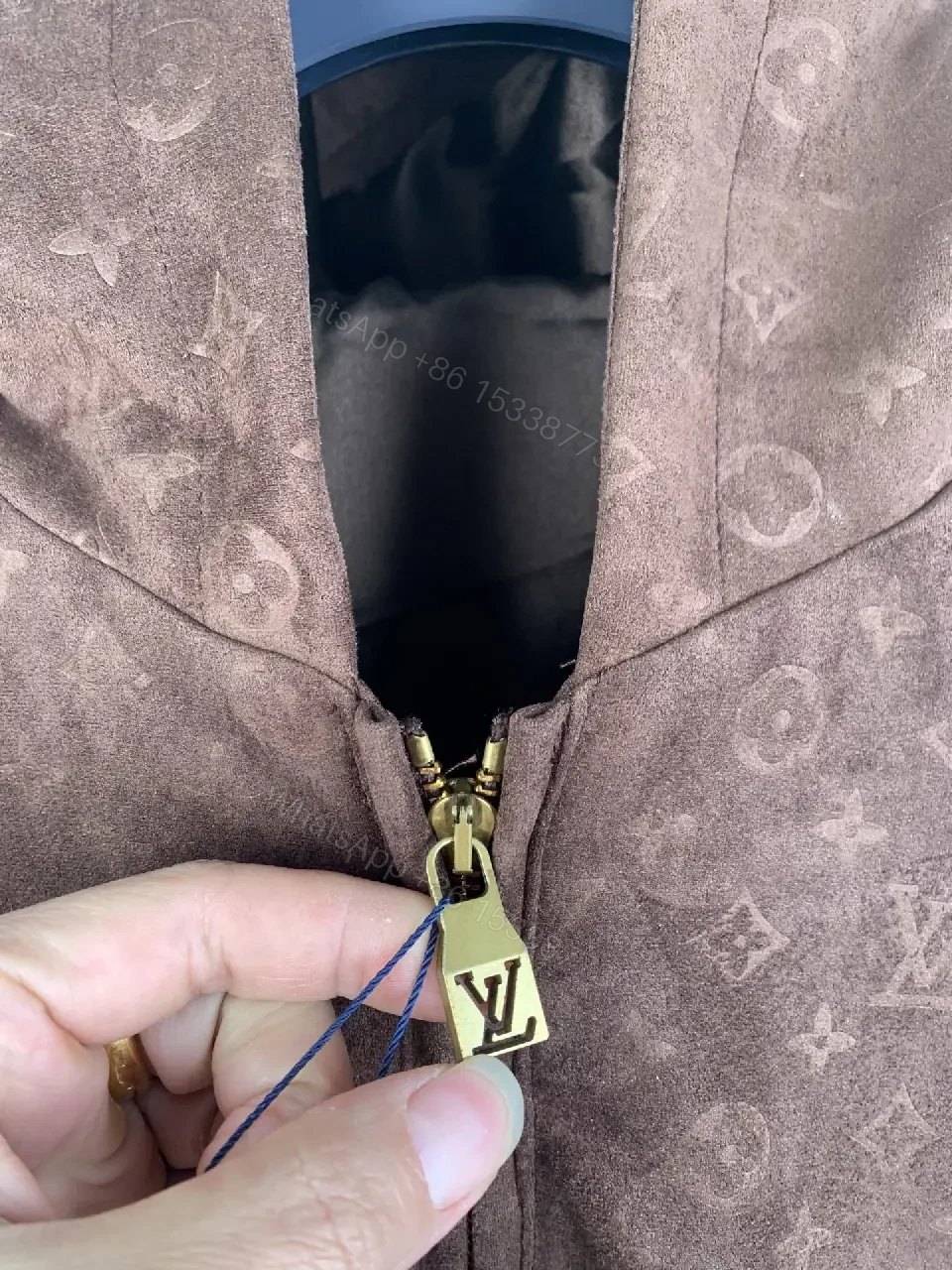 View 11 of Brown Monogram Windbreaker: Cozy Modern Luxury Jacket