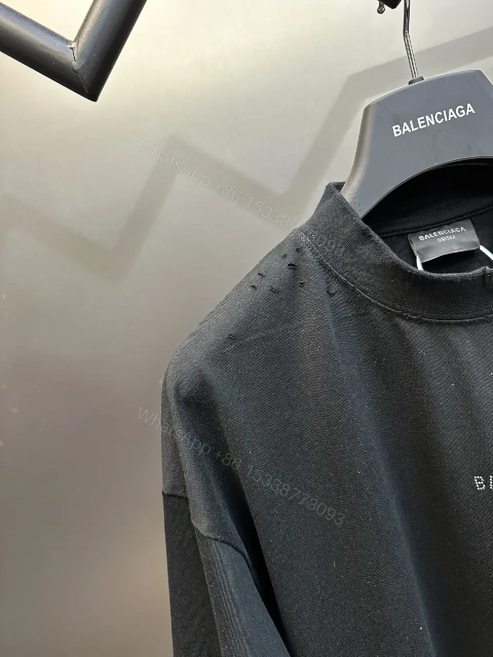 View 4 of Oversized Black Tee: Premium Cotton, Minimalist, Relaxed Fit