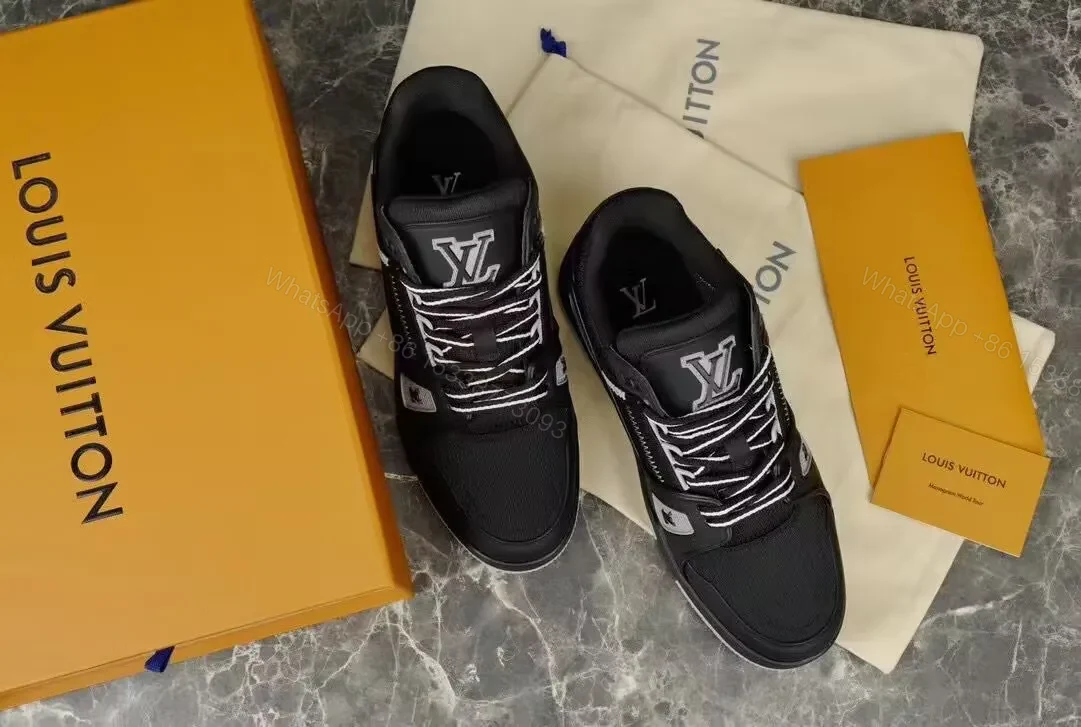 View 4 of Black Leather Modern Runner + Ultra Comfort Sneakers