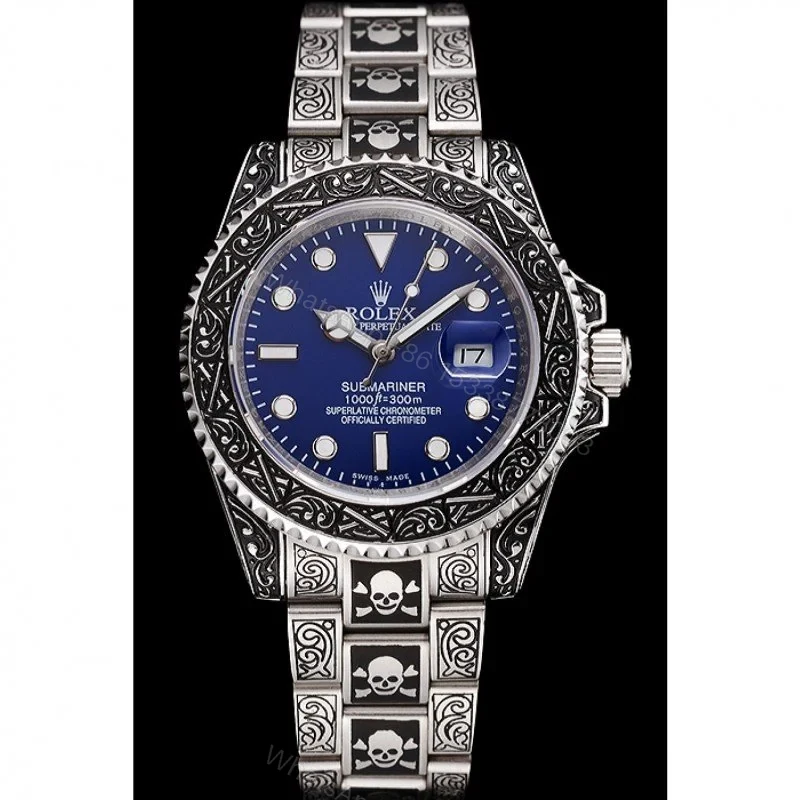 View 2 of Superclone Rolex Submariner Blue Dial 1454091