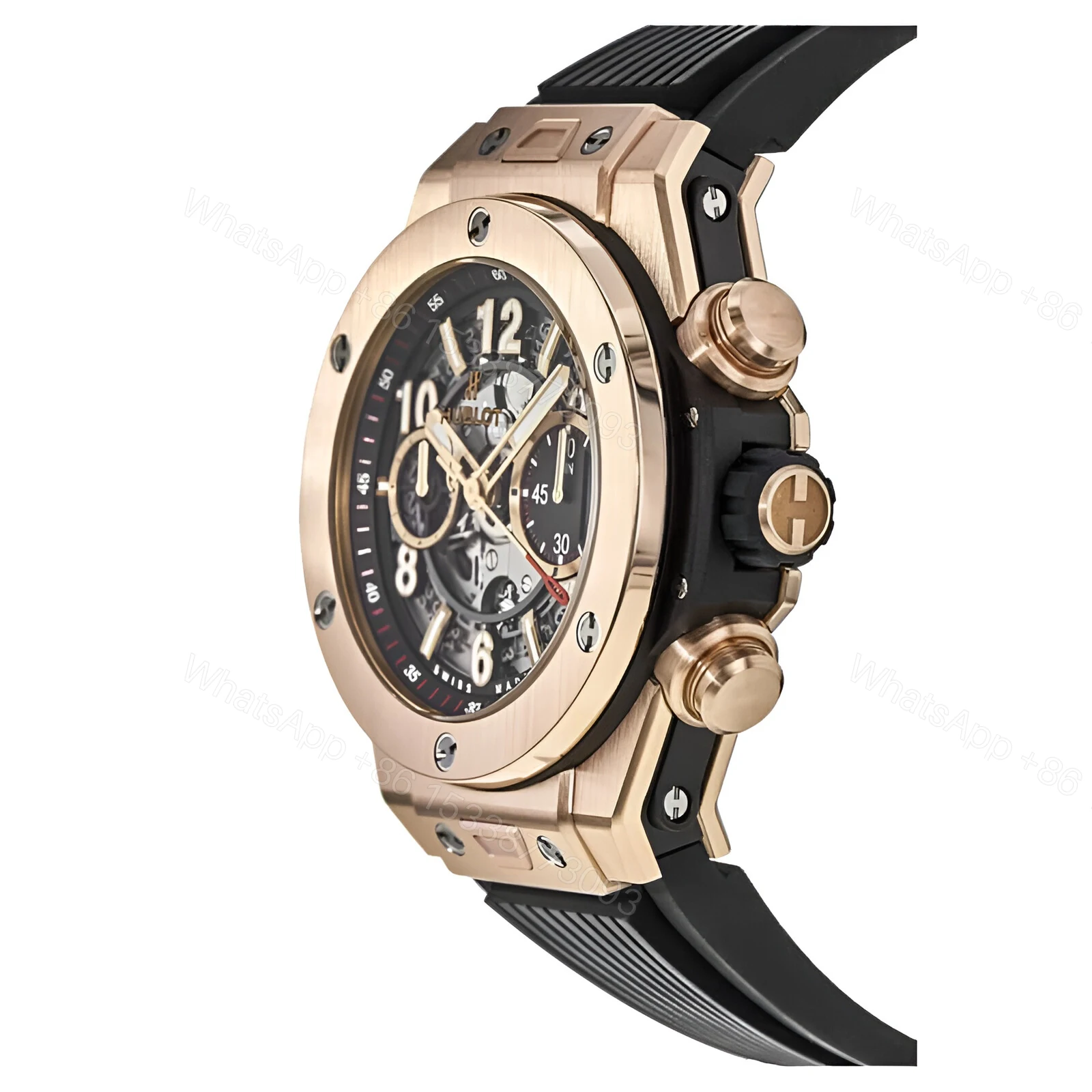 View 3 of Hublot Rose Gold Replica
