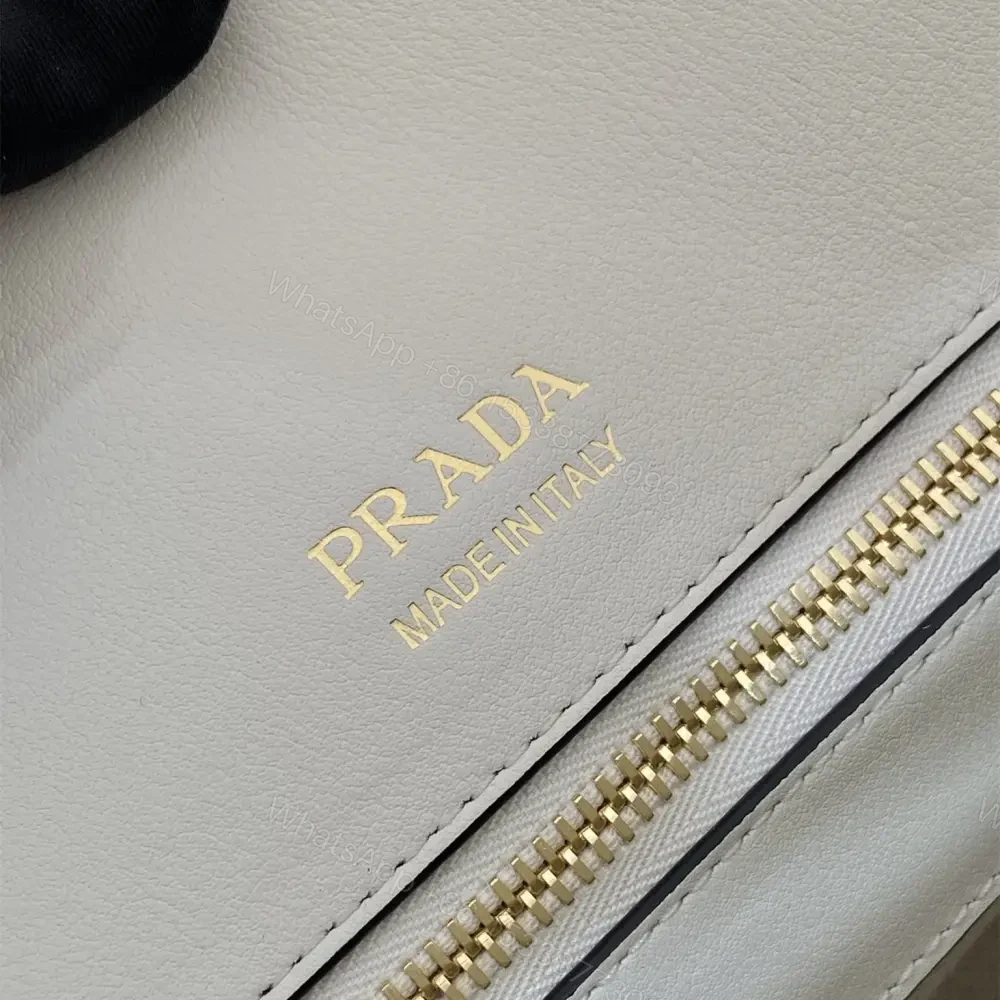 View 9 of 高仿Prada*Oversize系列1BG572織物手提包白色中號免檢版