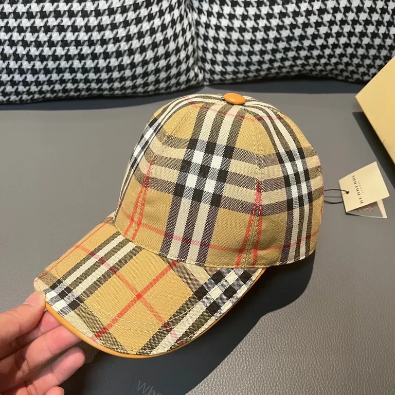 View 3 of Plaid Cap with Signature Check â€” Timeless Modern Fit