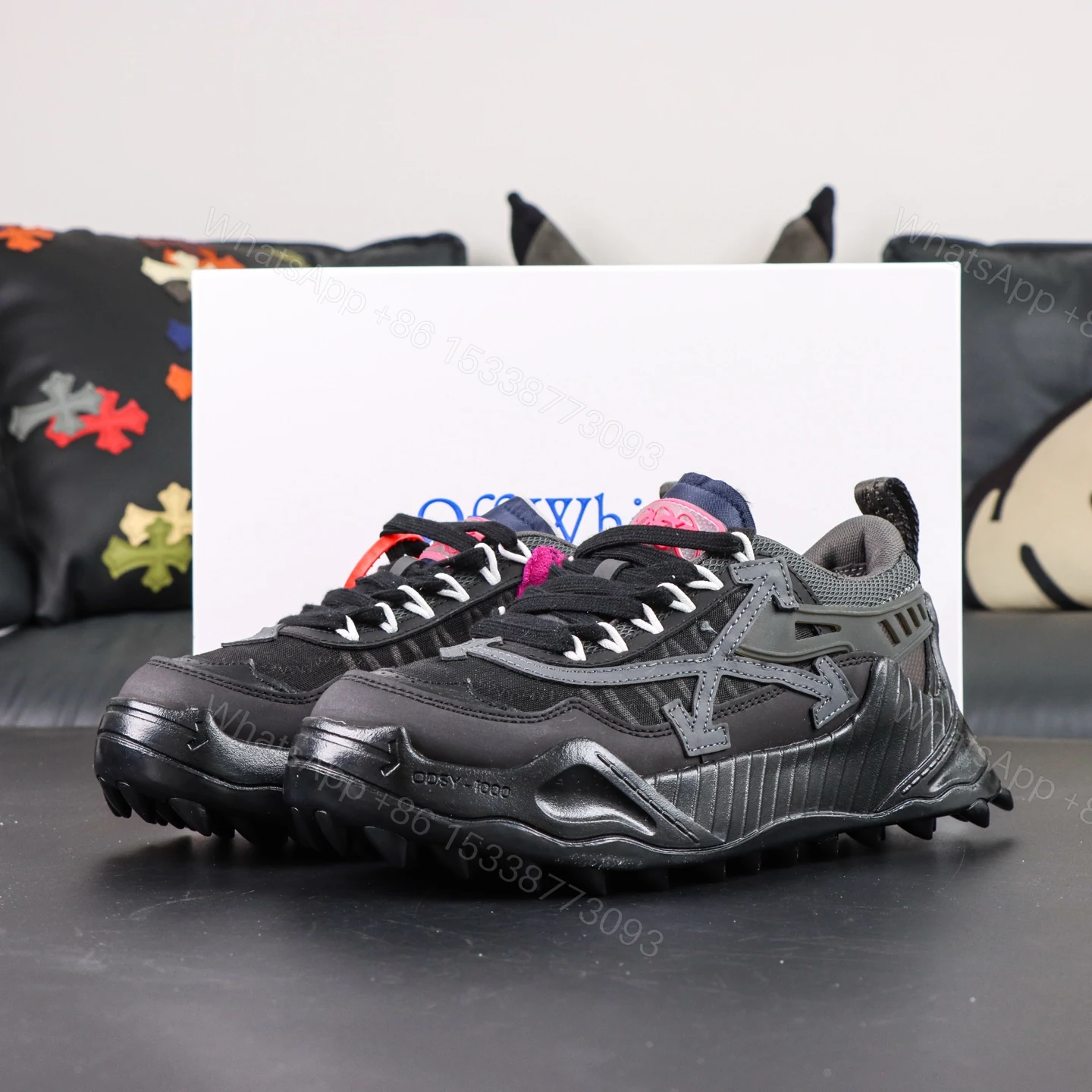 Off White ODSY 1000 Black Reps — view 1