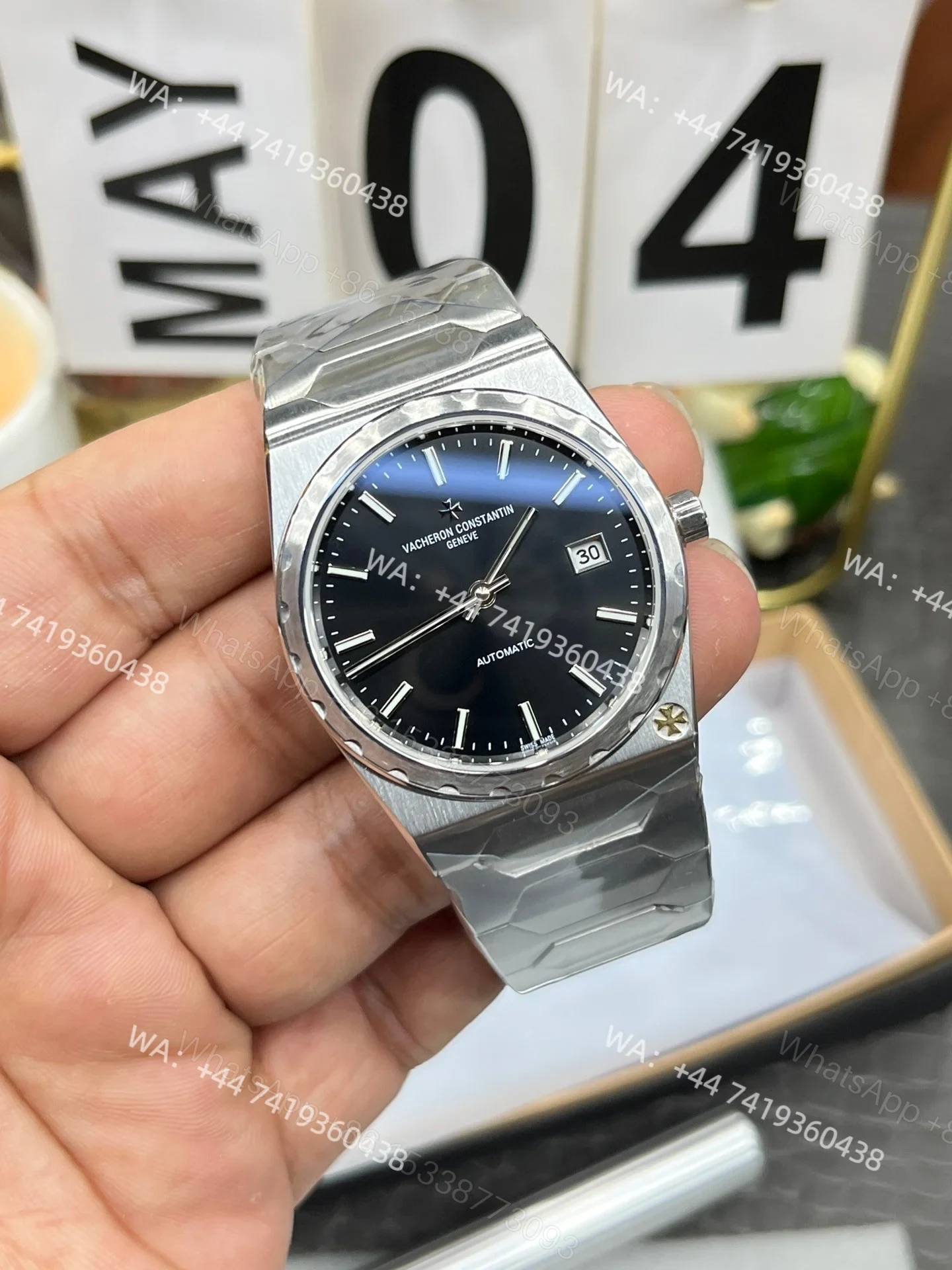 View 2 of Super Clone Vacheron Constantin Historiques 222 4200H/222G-B956 – 37mm Black Dial Steel Watch