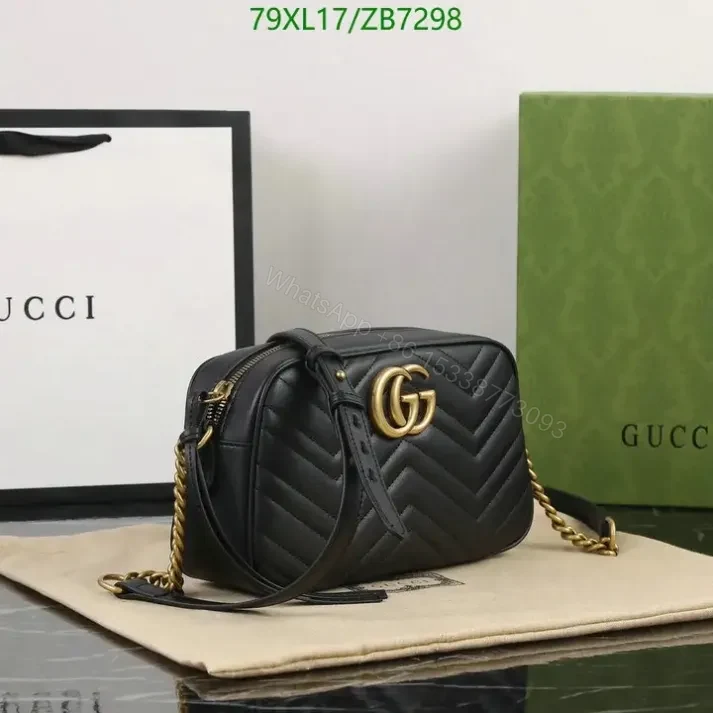 View 21 of Fake Gucci Small GG Beige Marmont Shoulder Bag ZB72988