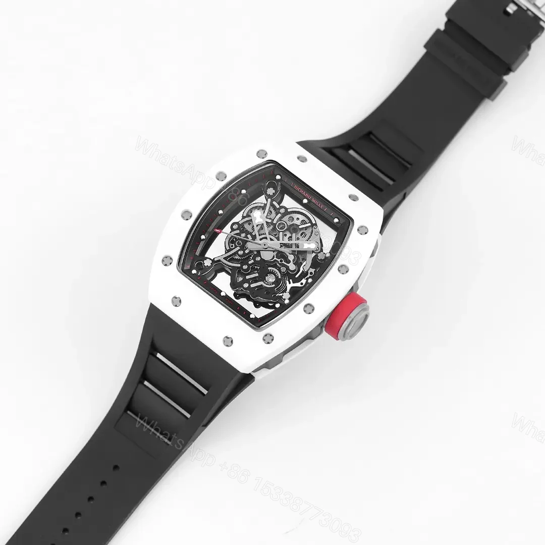 View 3 of KU+ KV-V5 White Ceramic Skeleton Watch