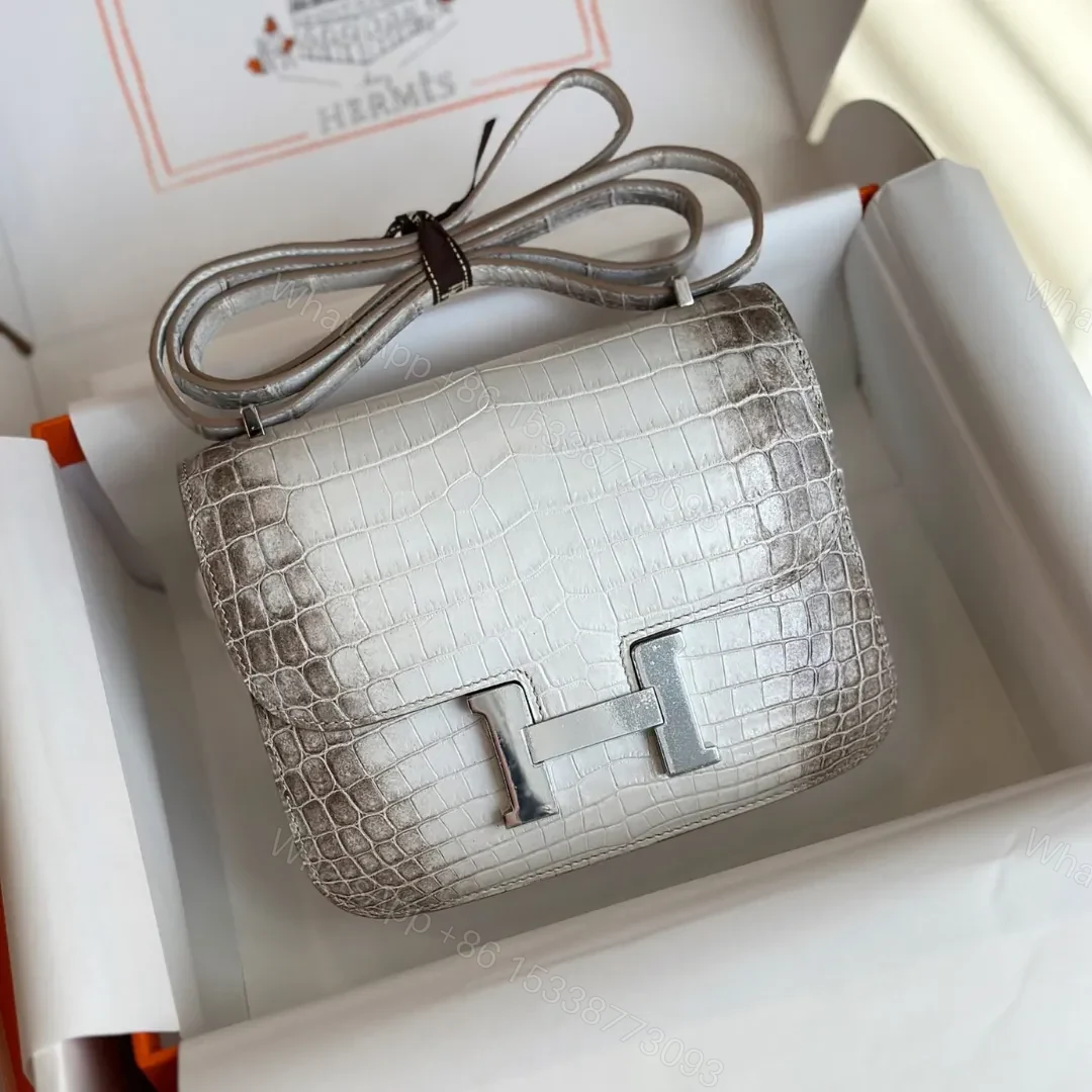 HN 19 Himalaya Genuine Crocodile Leather Palladium Hardware — view 1