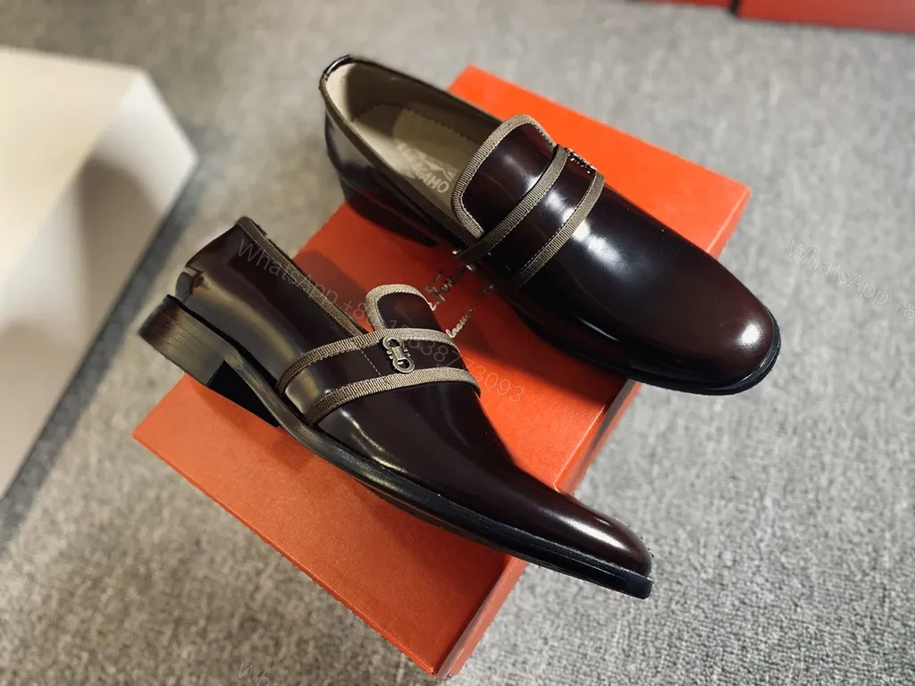 View 2 of Polished Patent Leather Loafers â€” Signature Hardware, All-Day Comfort