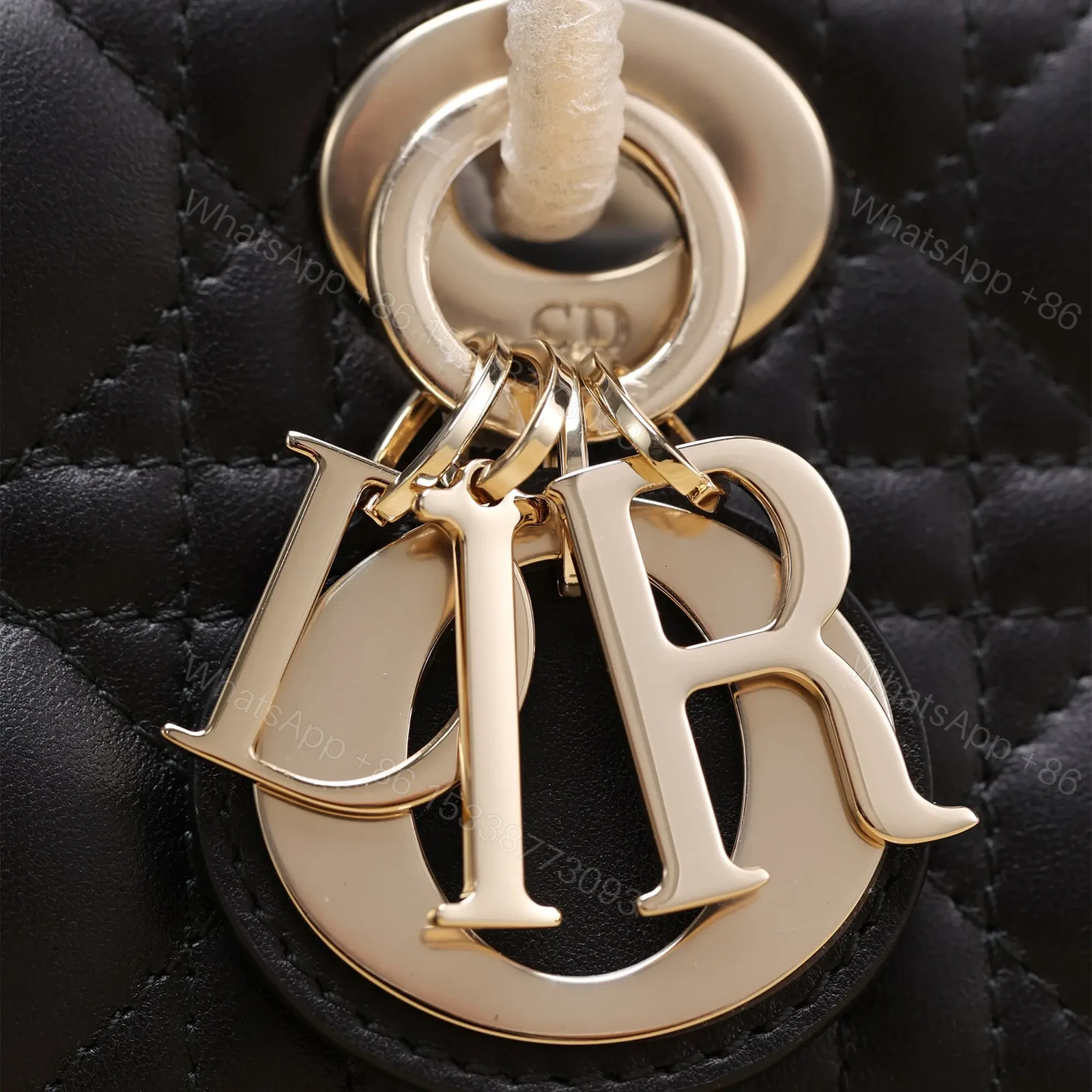 View 11 of 高仿Dior*LadyDJoy系列S0636M900小羊皮戴妃包黑色Mini免檢版