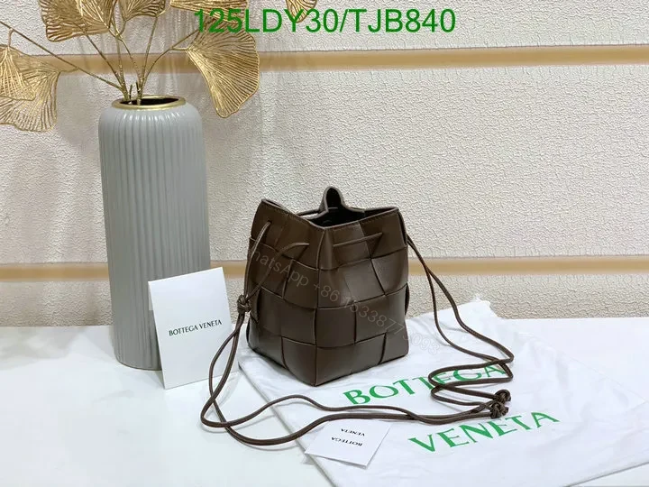 View 61 of Bottega Veneta Small Cross-Body Bucket Bag in Red BVF4722