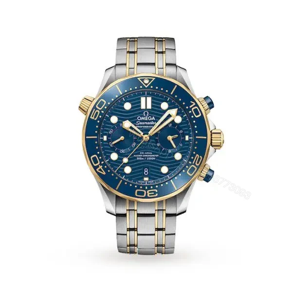 Replica Omega Seamaster Men Automatic Blue Stainless Steel Watch O21020445103001 — view 1