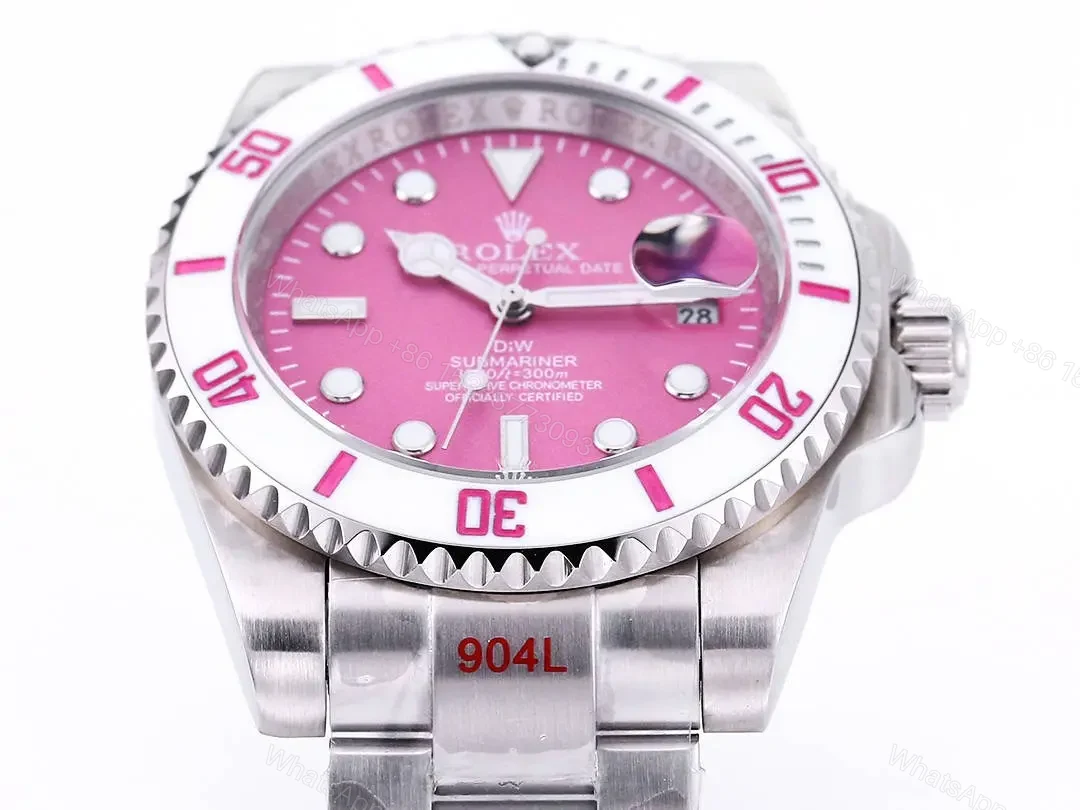 View 4 of GM Factory Clean Factory ROLEX DIW Submariner Pink Gradient Watch