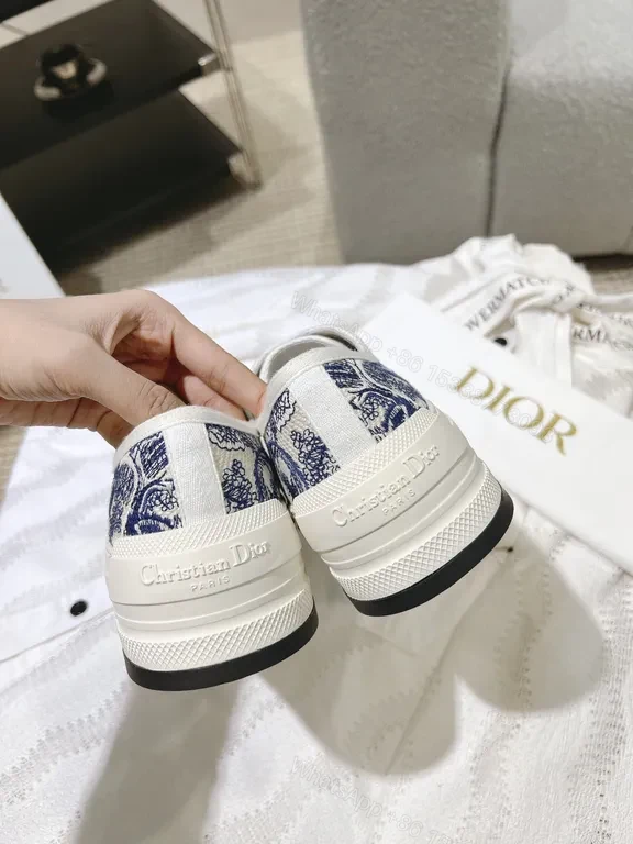 View 2 of Patterned Texture High-Tops with Dior Branding Sneaker
