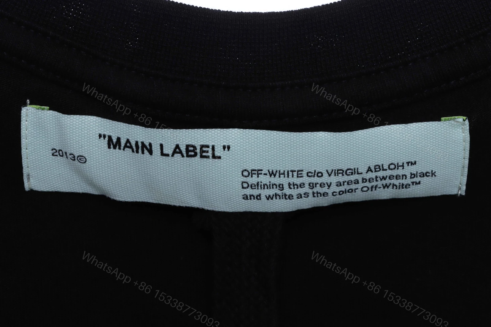 View 9 of Off-White Rubber Strip Arrow Printing Black T-Shirt