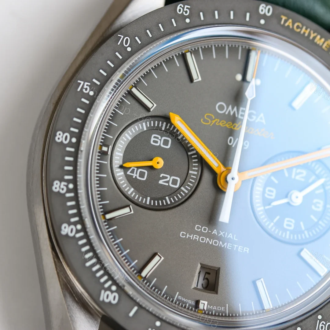 View 4 of Omega Speedmaster Dark Side of the Moon Chronograph 44mm Black Ceramic Nylon Strap Automatic Watch OMG-SPD-DARKSIDE-44MM-BLACK-CERAMIC-NYLON-AUTO