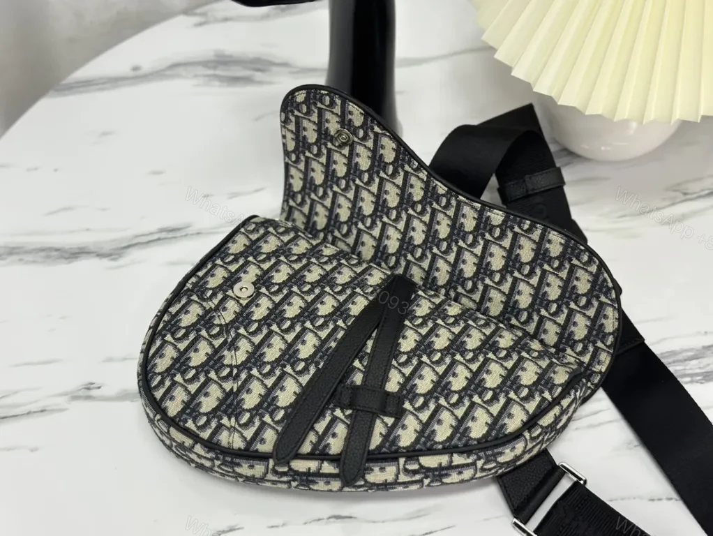View 2 of Dior Monogram Saddle Bag: Textured Daily Chic