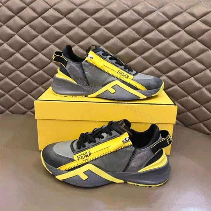 View 4 of FENDI CHUNKY LACE-UP TRAINERS – FD21