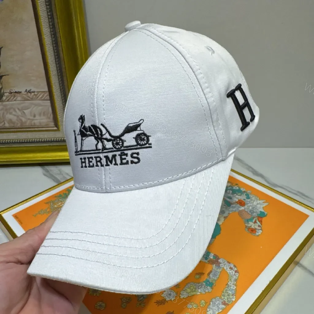 View 8 of White Cotton Cap, Clean Luxury, Six-Panel, Subtle Logo, Cap
