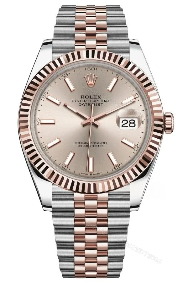 Rolex Datejust M126331-0010 1:1 Replica Eternal Rose Gold Jubilee 41MM 3235 Movement Super Clone Watch — view 1
