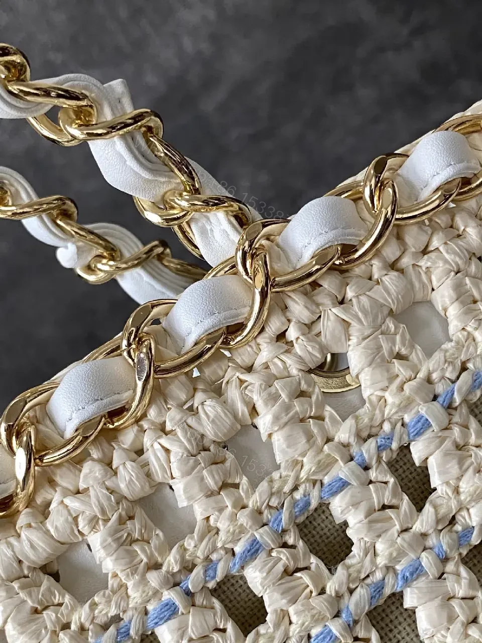 View 4 of Cream Crochet Tote, Lightweight, Designer-Inspired Luxury
