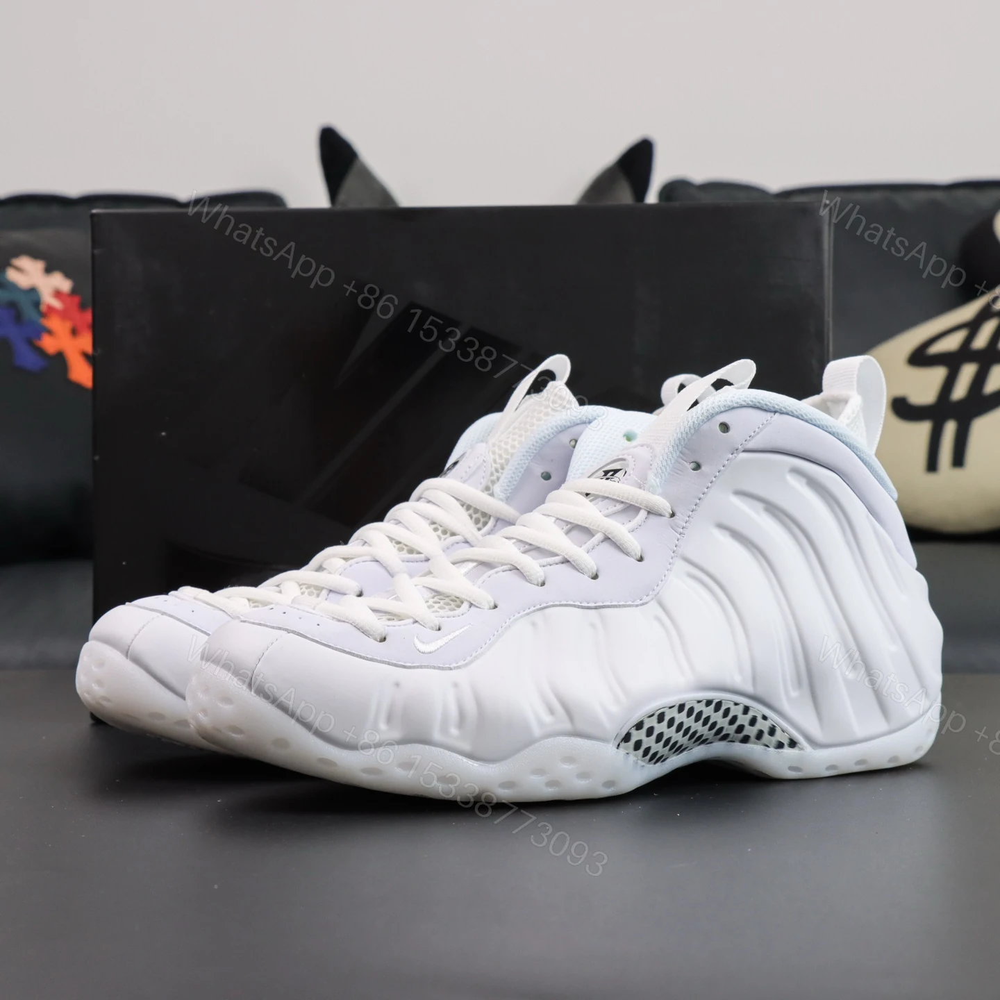 Foamposite One “Triple White” — view 1