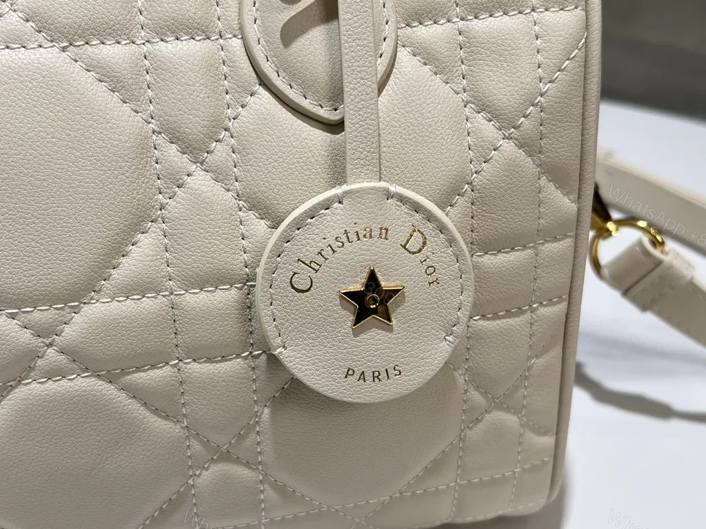 View 5 of Chic Quilted Mini Satchel â€“ Luxury Dior-Inspired Carryall