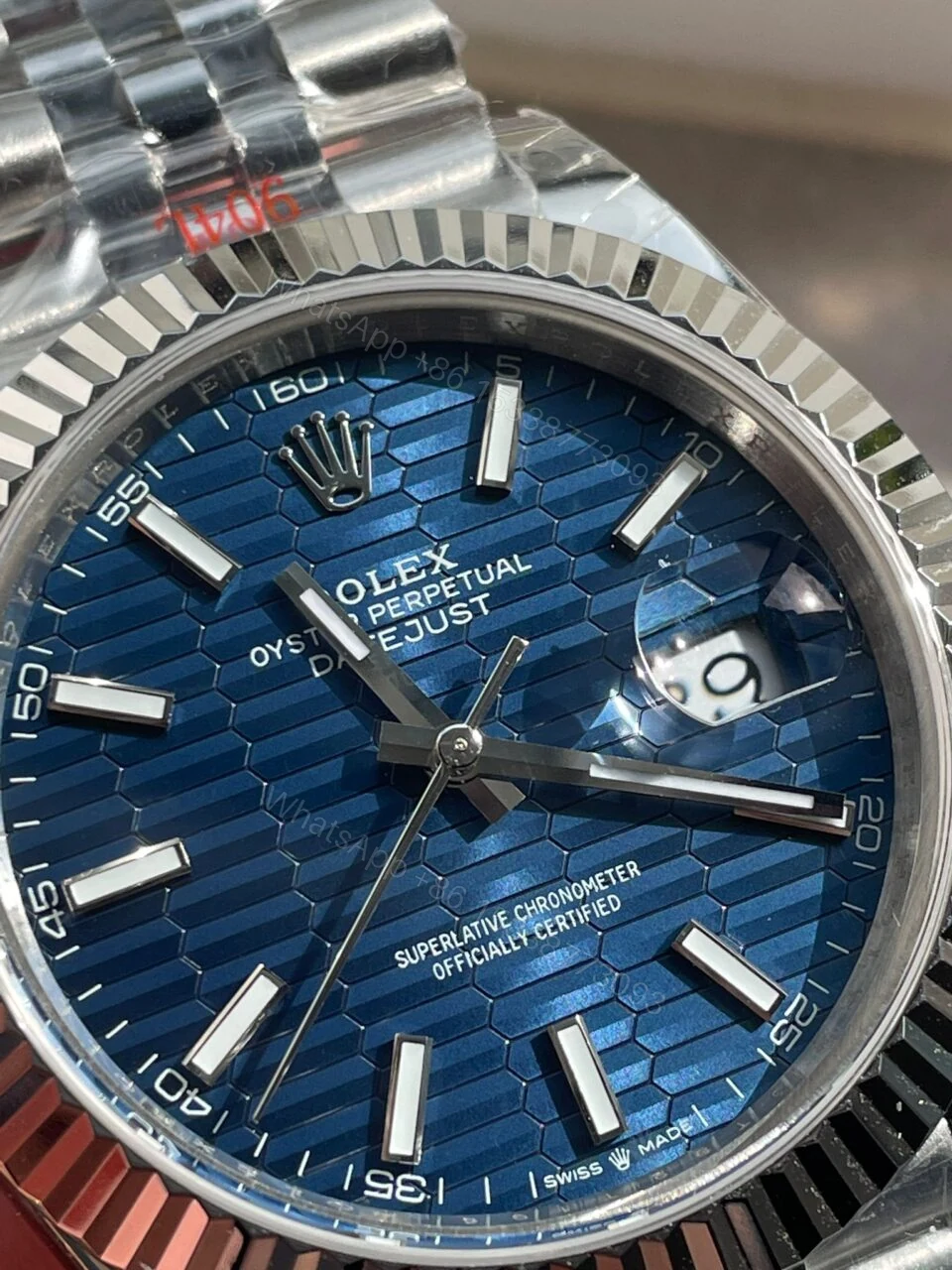 View 8 of VSF Factory 1:1 Rolex DateJust 41 SS Best Edition 904L Steel Blue Textured Dial