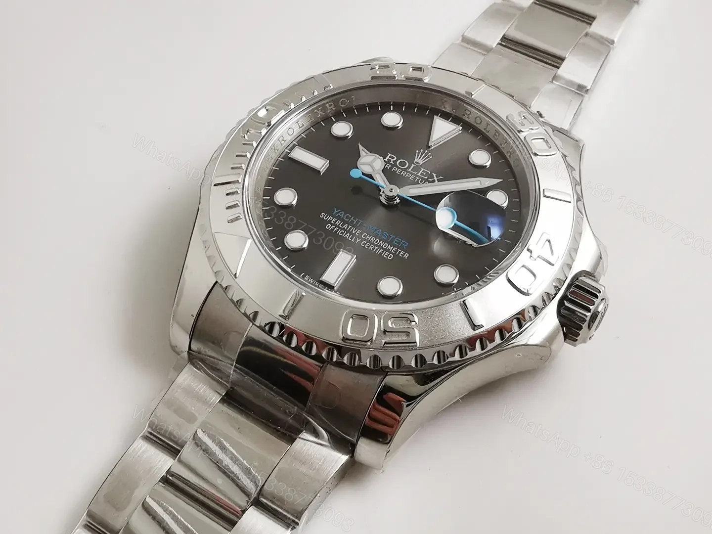 View 2 of Rolex Yacht-Master 40 Rolesium Dark Rhodium Dial 116622-0003