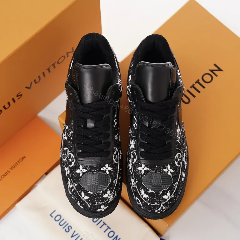 View 9 of Louis Vuitton Monogram Patterned Comfort Sneakers - Luxe Everyday Style