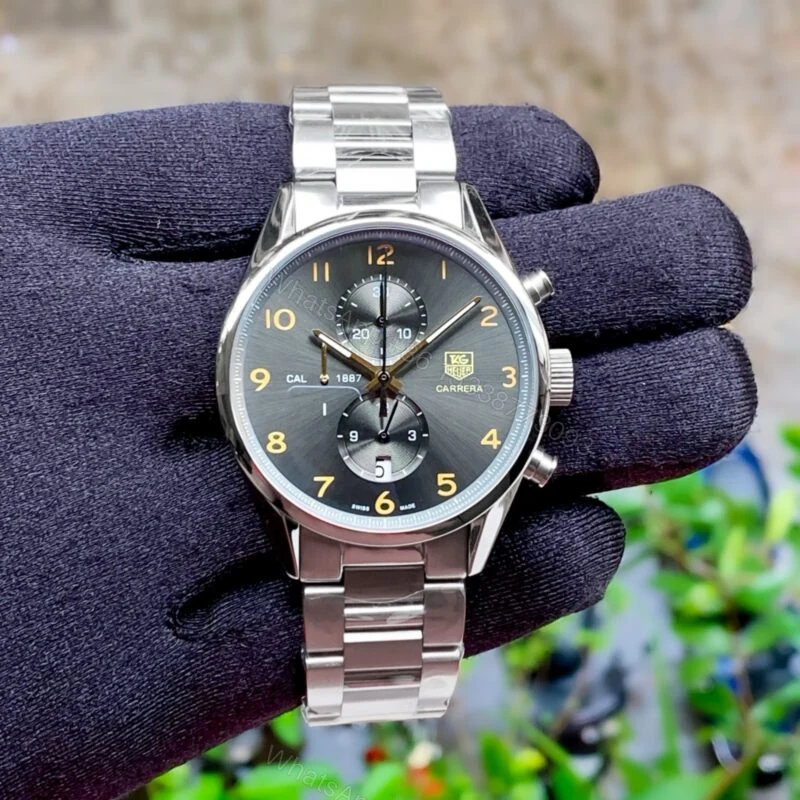 Tag Heuer Carrera Caliber 1887 Grey Dial 44mm Quartz — view 1