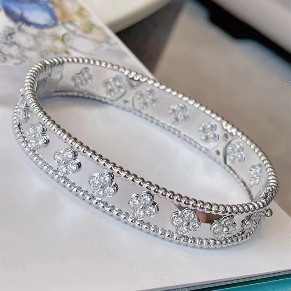 View 10 of 高仿首飾VanCleef&Arpels*RN9ES00萬花筒手鐲寬版白金款