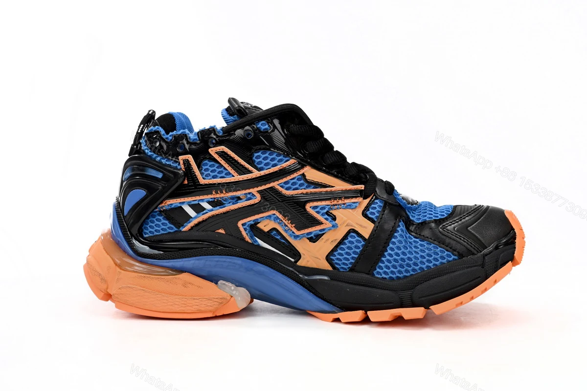 View 3 of Balenciaga Runner Blue Yellow Black 677402 W3RB2 1120