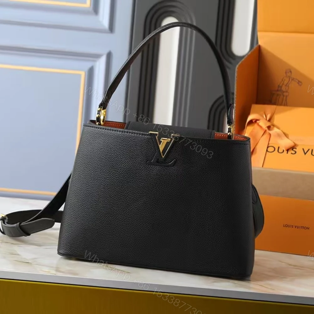 View 2 of Louis Vuitton Capucines MM Souple Black 33Cm M14370