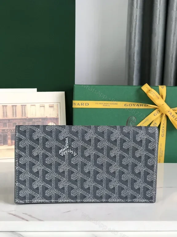 View 7 of Charcoal Leather + Textured Pattern + Modern + Discreet Luxe + Compact Wallet