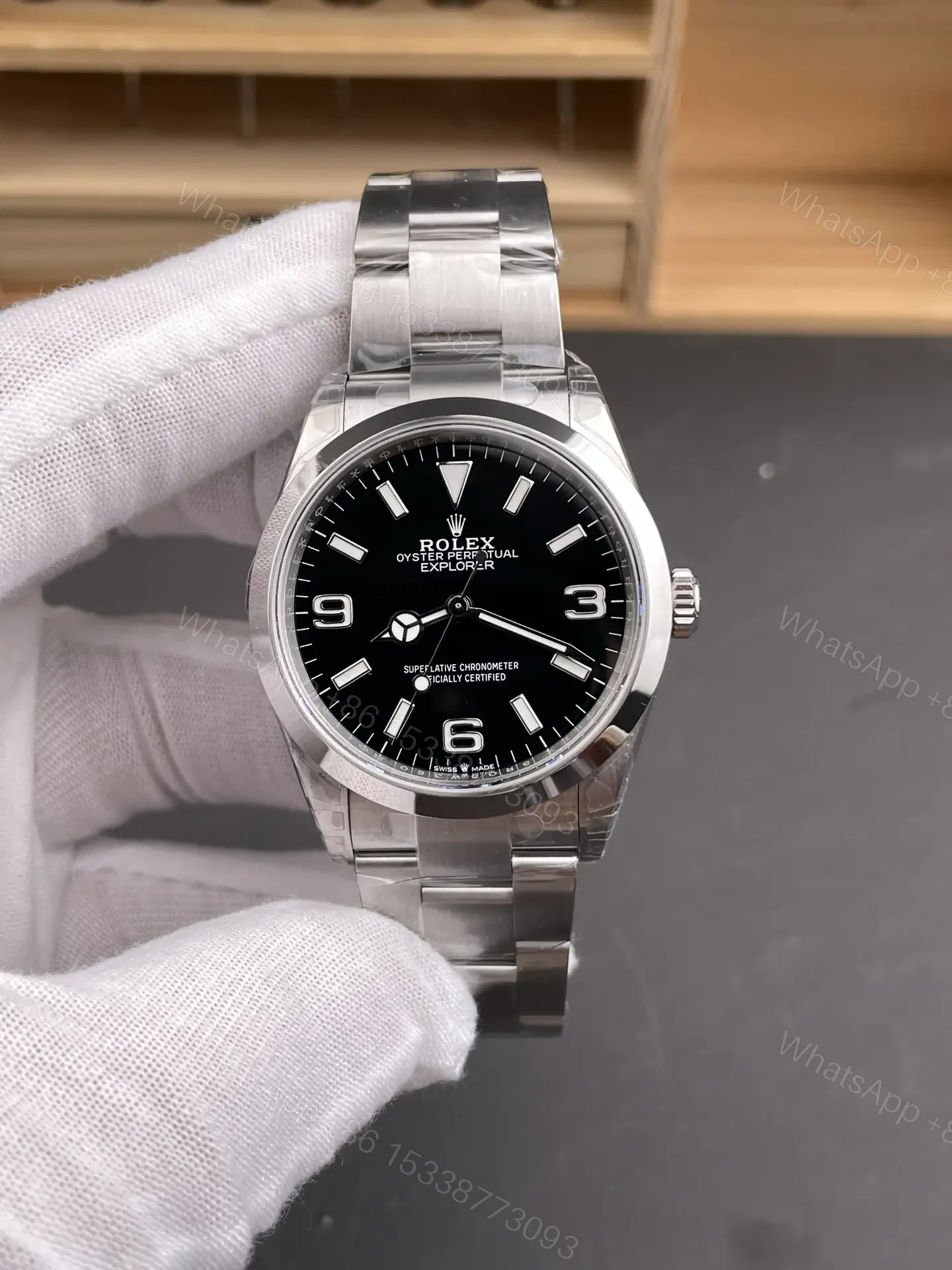 Rolex Explorer 39 Stainless steel Black 214270-0001 — view 1