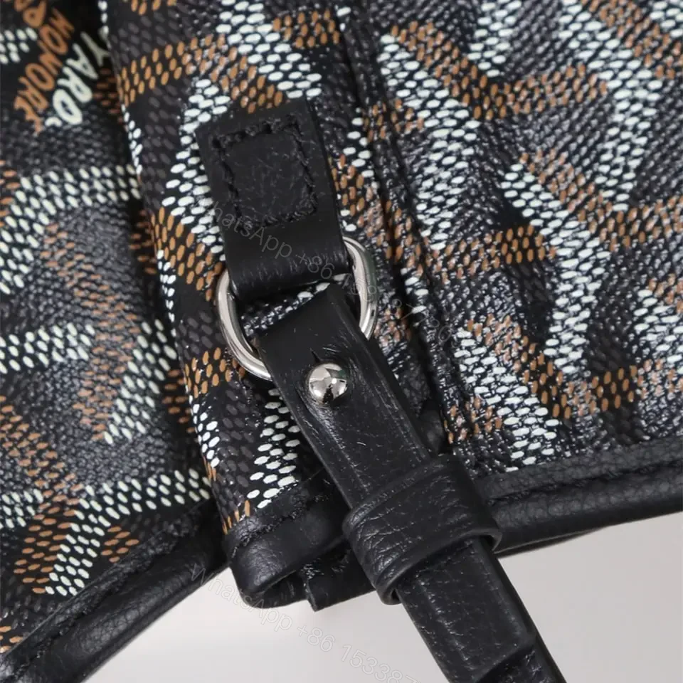 View 7 of 高仿Goyard*STLOUIP2滿印Tote手提袋黑色免檢版小號