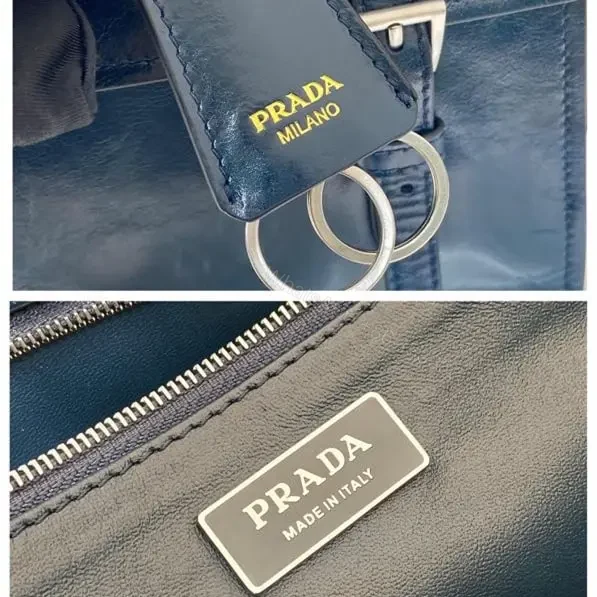 View 9 of 高仿Prada*1BN026筆筒包單肩包黑色中號免檢版